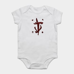 Eternal Slayer (Shapecloud with background) Baby Bodysuit